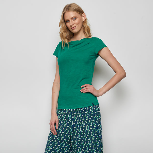 Cowl Neck Top Lore Navy  **Clearance Final Sale**