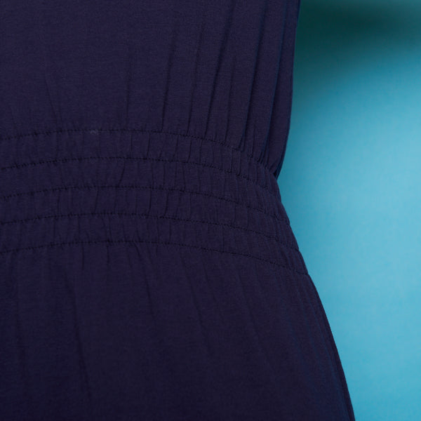 V-Neck Jersey Dress Navy **Clearance Final Sale **