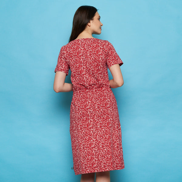 V-Neck Jersey Dress Florecita  **Clearance Final Sale - Only Available in S**