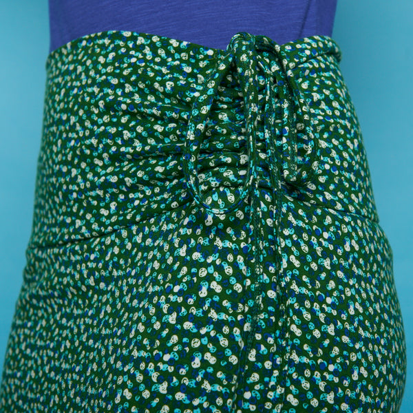 Halter Dress Green Print