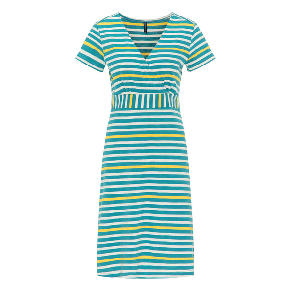 Slub Stripe Jersey Dress Sea Green **Clearance Final Sale - Available in XS & M**
