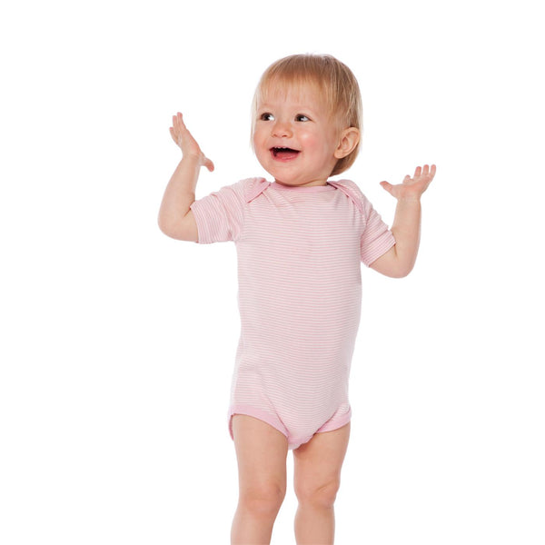 Organic Striped Bodysuit