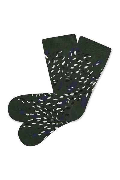 Tranquillo Fall Winter Socks Dots Green