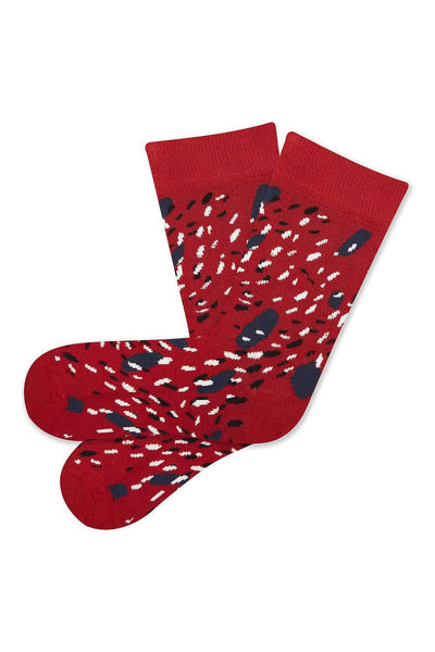 Tranquillo Fall Winter Socks Dots Red