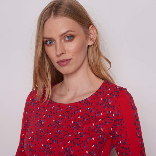 Long Sleeve Top Retro Navy  **Clearance Final Sale - Available in L & XL**