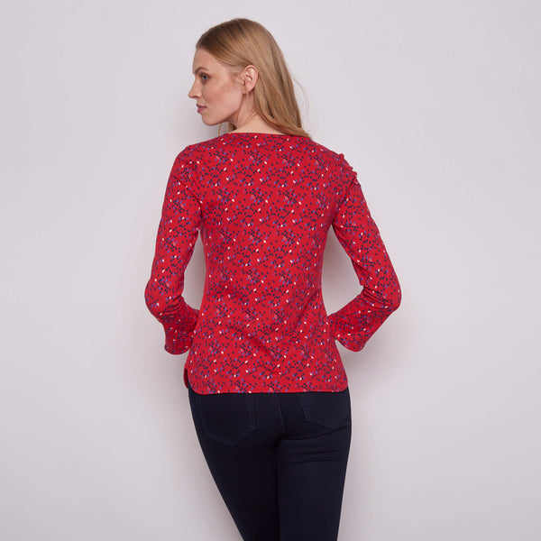 Long Sleeve Top Retro Navy  **Clearance Final Sale - Available in L & XL**