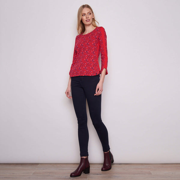 Long Sleeve Top Retro Navy  **Clearance Final Sale - Available in L & XL**