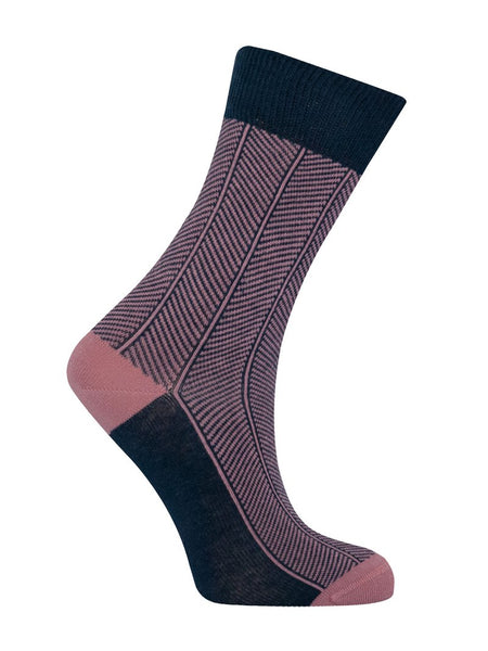 KO Herringbone Socks Navy