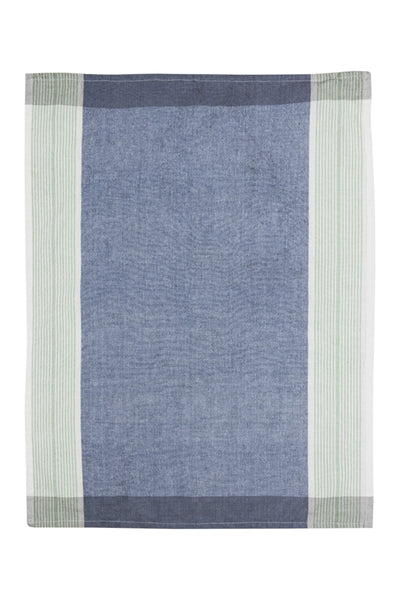 Tea Towels Blue with Stripes/Set of 2