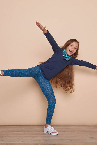 Jersey Leggings Koala Blue Leaves