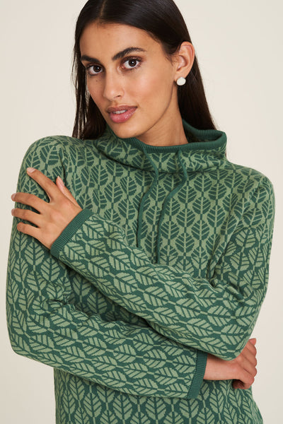Sweater Mira Green Leaves