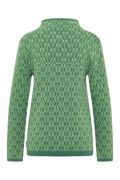 Sweater Mira Green Leaves