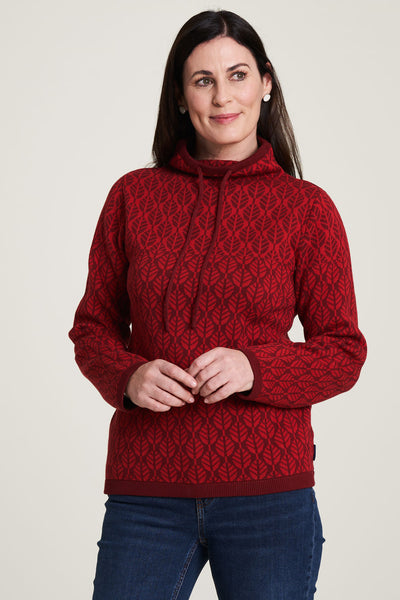 Sweater Mira Red Leaves