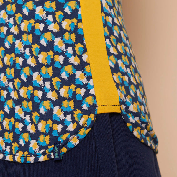 Long Sleeve Top Retro Navy  **Clearance Final Sale - Available in L & XL**