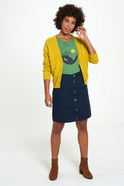 Graphic Tee Green Moon