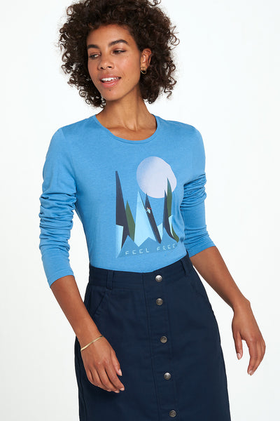 Graphic Tee Mountain Blue