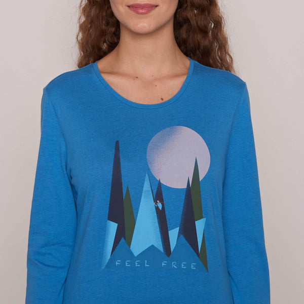 Graphic Tee Mountain Blue