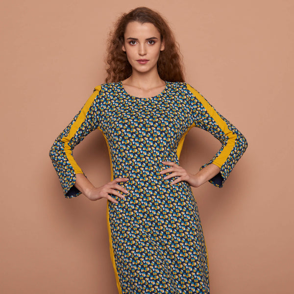 Jersery Dress Levia Retro Navy  **Clearance Final Sale- Available in XS & S**