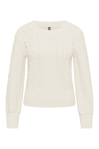 Cableknit Sweater Off White