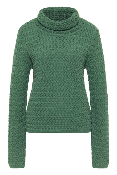Woven Turtleneck Sweater Emerald Green  **Only 1 Left in L**