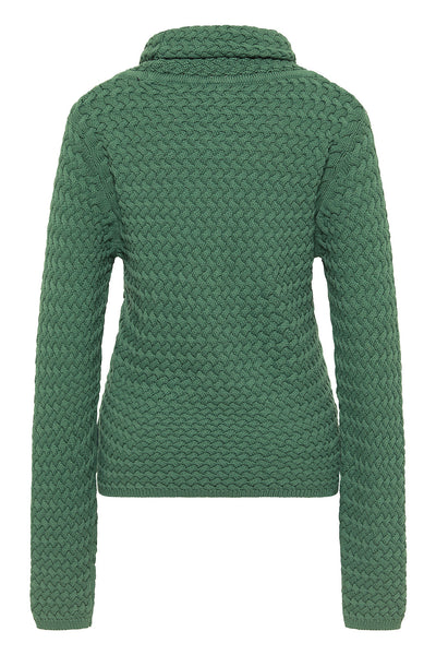 Woven Turtleneck Sweater Emerald Green  **Only 1 Left in L**