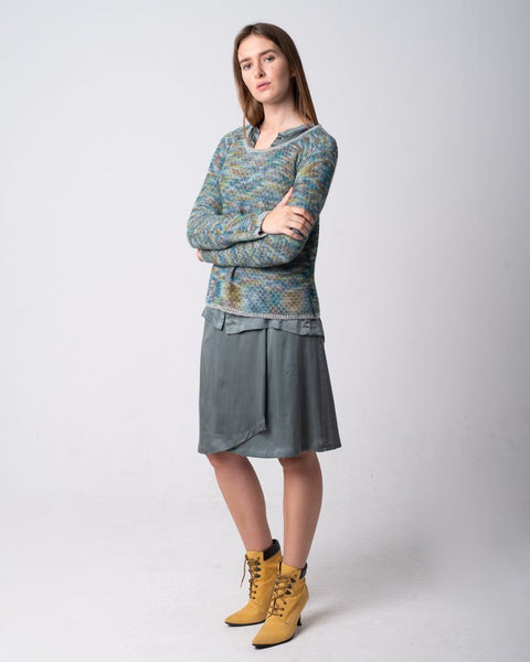 Reversible Alpaca Sweater Opal