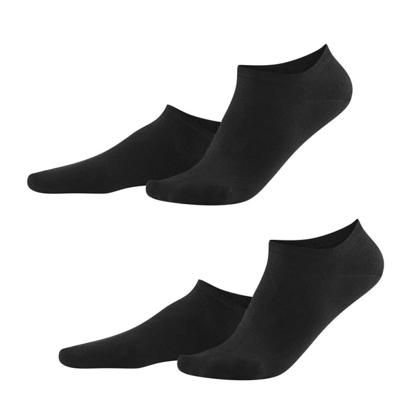 Living Crafts Ankle Socks 2-Pack Solid Black