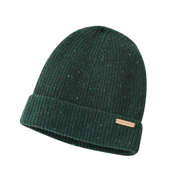 Organic Merino Wool Beanie Forest Green