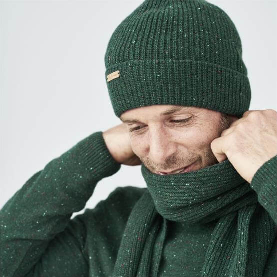 Organic Merino Wool Beanie Red