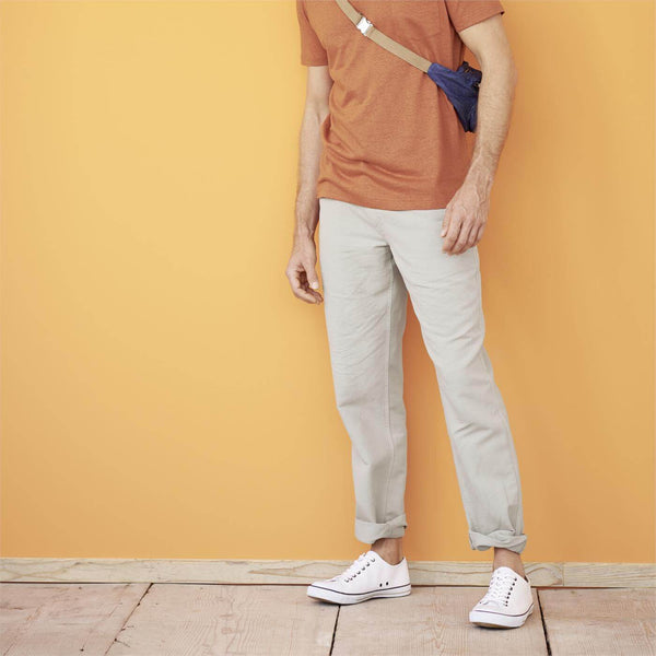 Men's Organic Linen/Cotton Pants Light Khaki