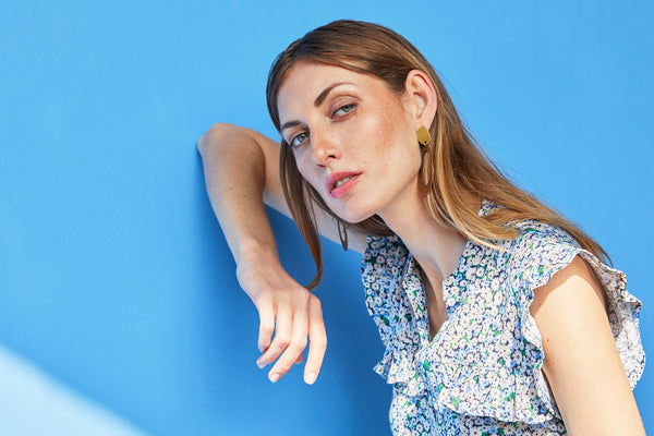 Top Mallory Sky Blue