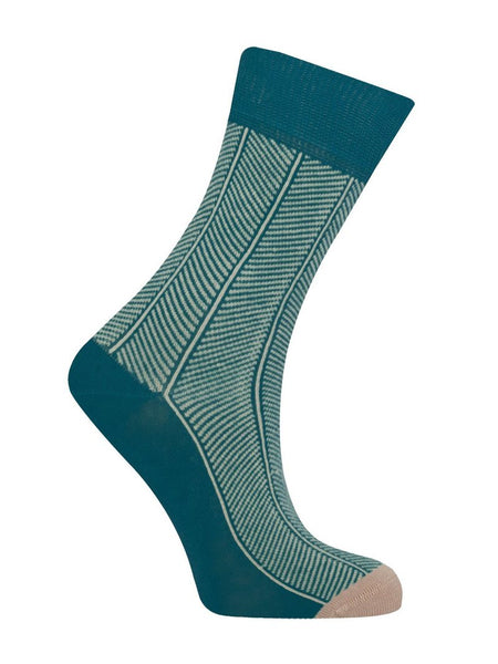 KO Herringbone Socks Ocean