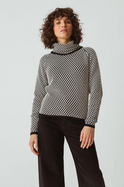 Loredi Sweater Black & Cream
