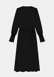 Enna Wrap Dress Black