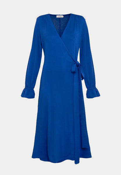 Enna Wrap Dress Marine Blue