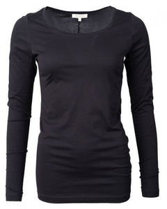 Long Sleeve Pure Shirt Black