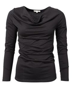 Long Sleeve Cascade Shirt Black