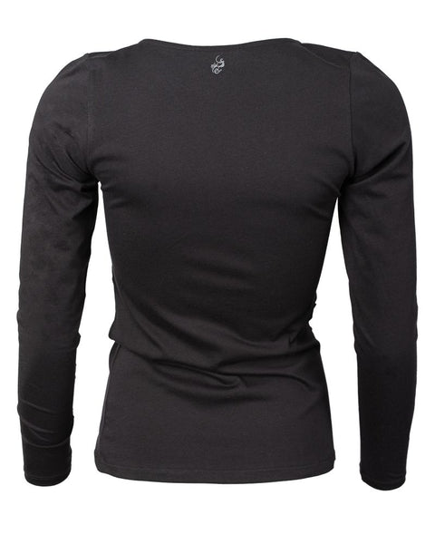 Long Sleeve Cascade Shirt Black