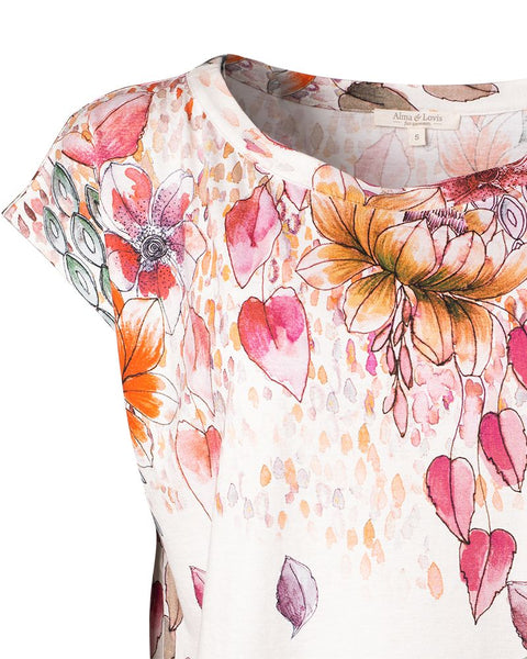 Art Flower Top  **Only 1 Left in Size XL**