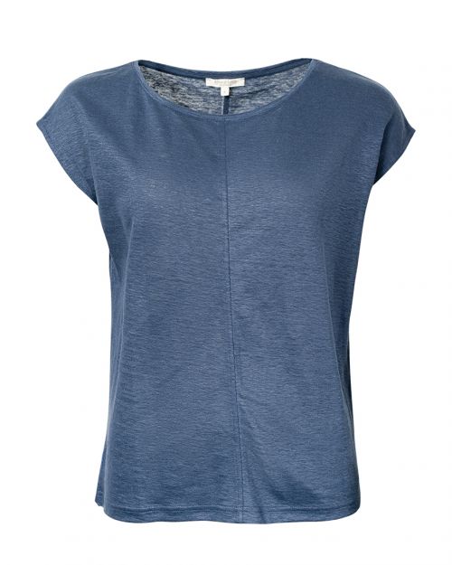 Short Sleeve Hemp Top Steel Blue  **Clearance Final Sale - Available in XS & S**