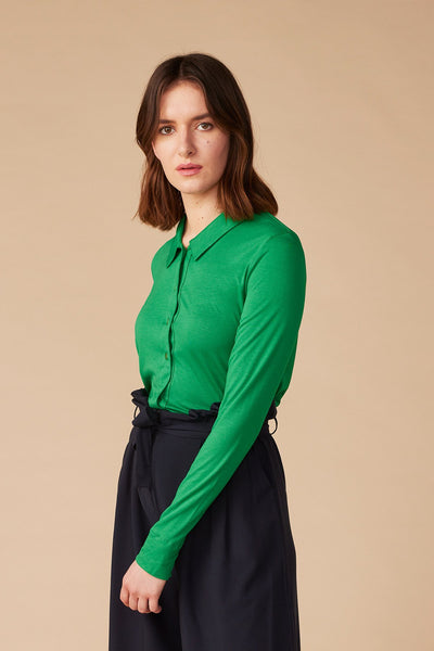 Ecovero™ Button Down Shirt Emerald