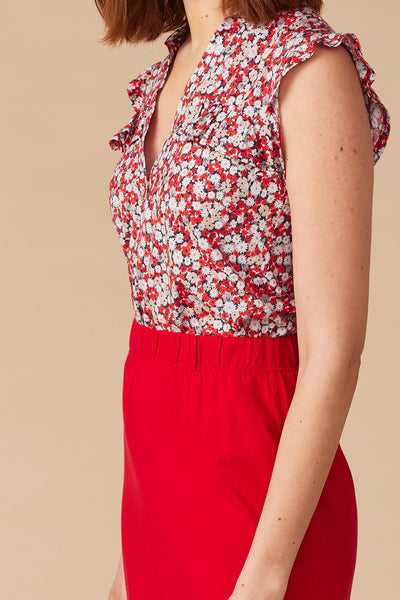 Top Mallory Poppy Red