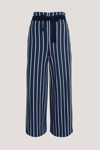Stripe Culotte Pant Navy/White  **Clearance Final Sale**
