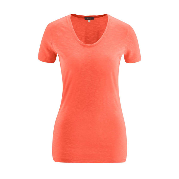 Alexandra Slub T-Shirt Coral