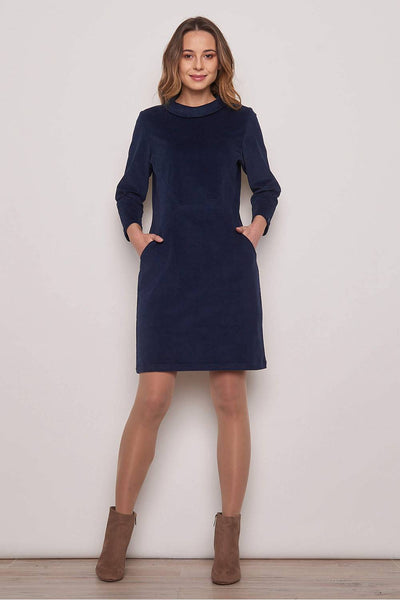 Cord Dress Navy  **Only One Left - Size XL**