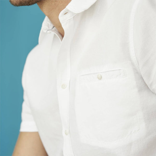 Men's Linen Shirt White
