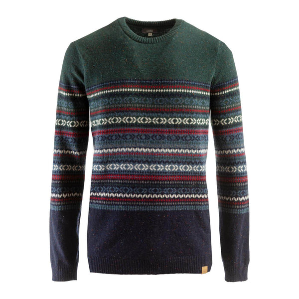 Merino Wool Fair Isle Crew Sweater