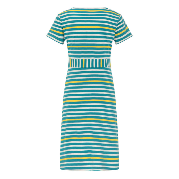 Slub Stripe Jersey Dress Sea Green **Clearance Final Sale - Available in XS & M**
