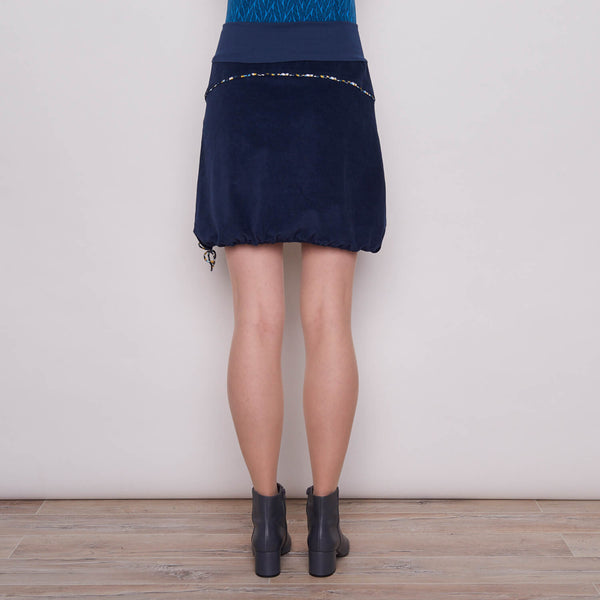 Cord Skirt Hanny Navy  **Only One Left - Size XL**