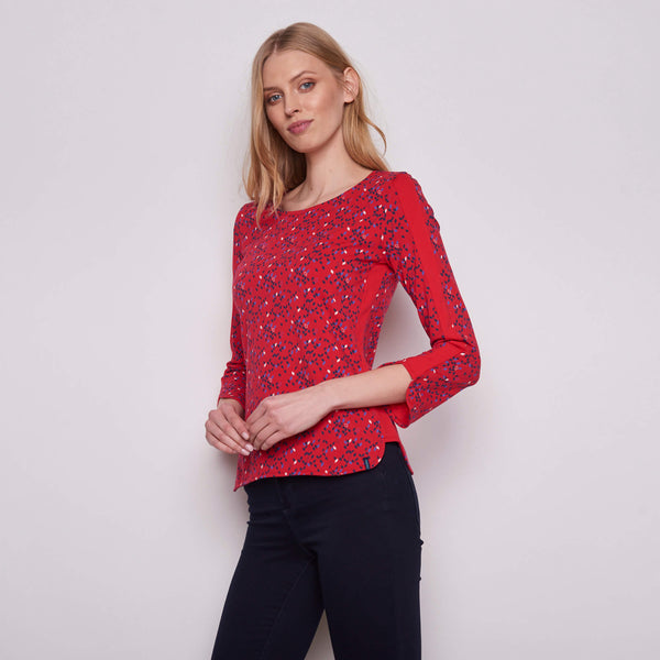 Long Sleeve Top Retro Navy  **Clearance Final Sale - Available in L & XL**